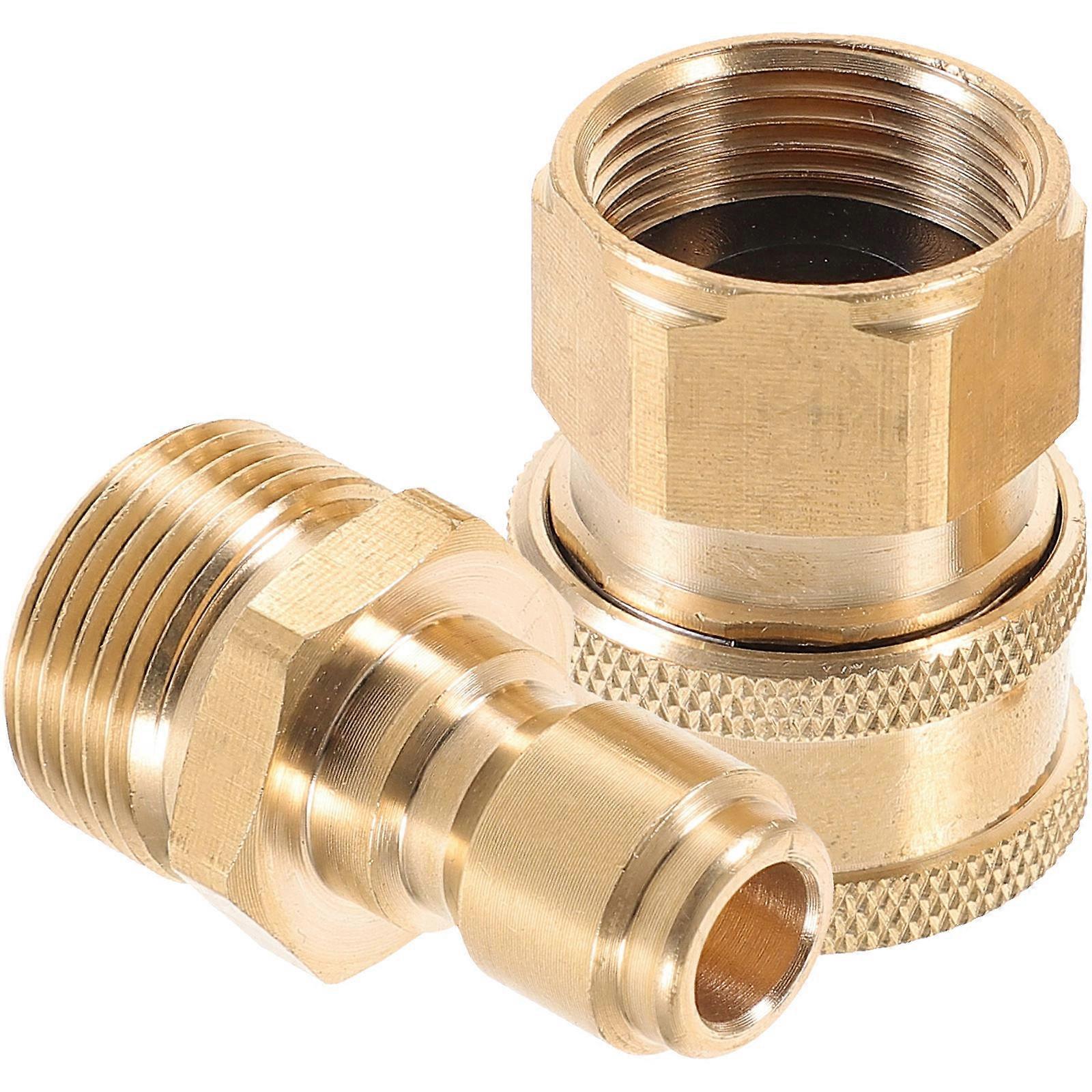 Hose Connector Quick Connect Garden Hose Fittings Copper Material For Homeowners 1Pair