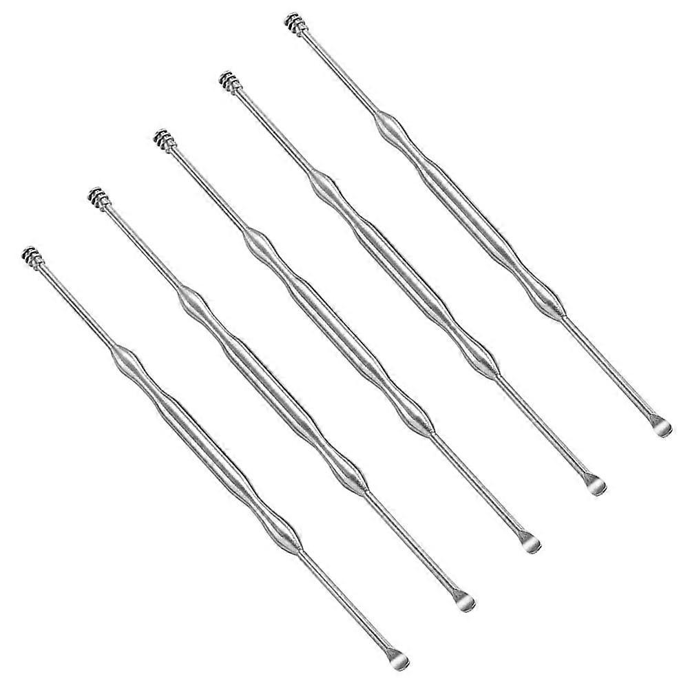 Stainless Steel Ear Picking Tool for Home Use Durable and Easy to Clean 5pcs