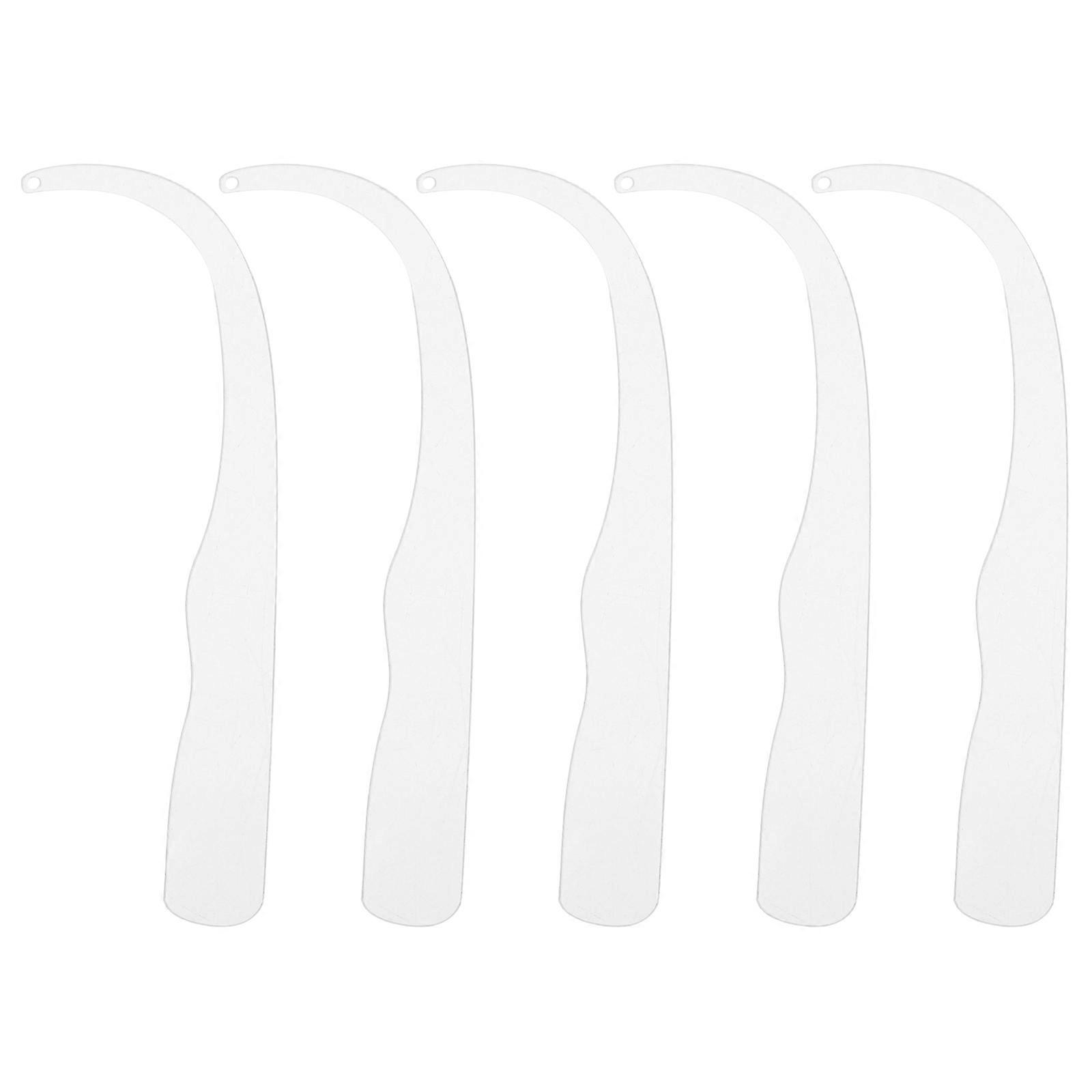 Clear Acrylic Earring Display Sticks (5pcs) – Bend Type Jewelry Holder for Retail, Photography, Trade Shows – Multi Functional Try Strips for