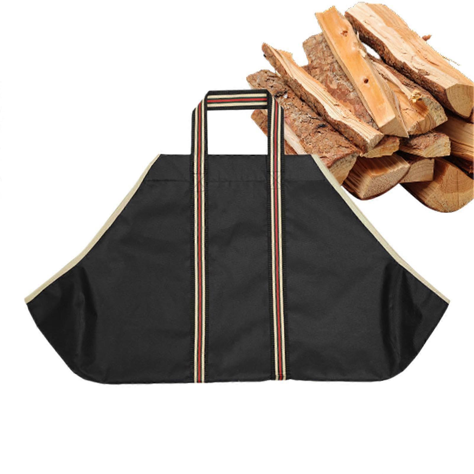Firewood Carry Bag, Waterproof with Handles 28.3 x 17.7 Inch Large Storage