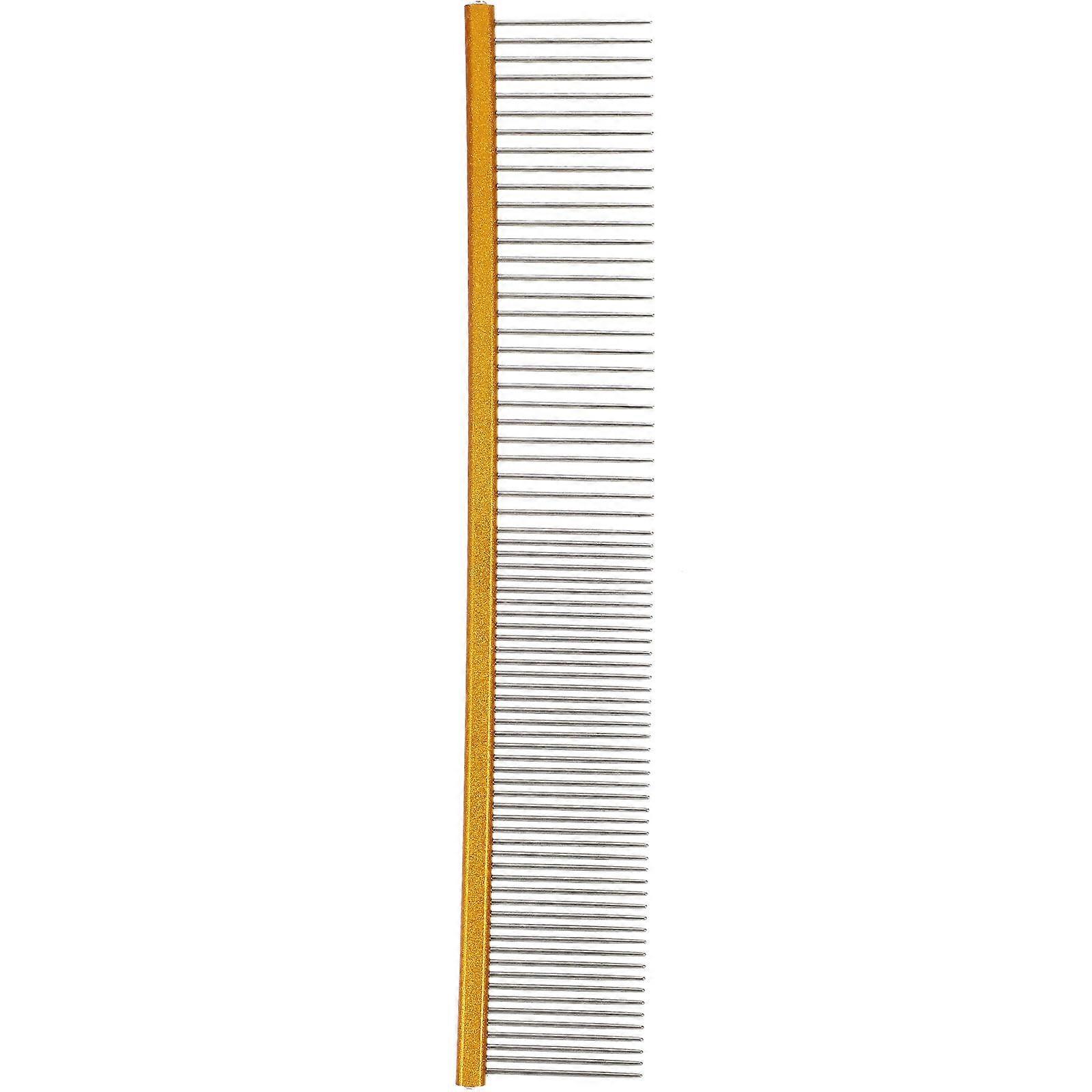Compact Pet Comb Straight Row Shape Eliminates Tangles Pet Grooming 1Pcs