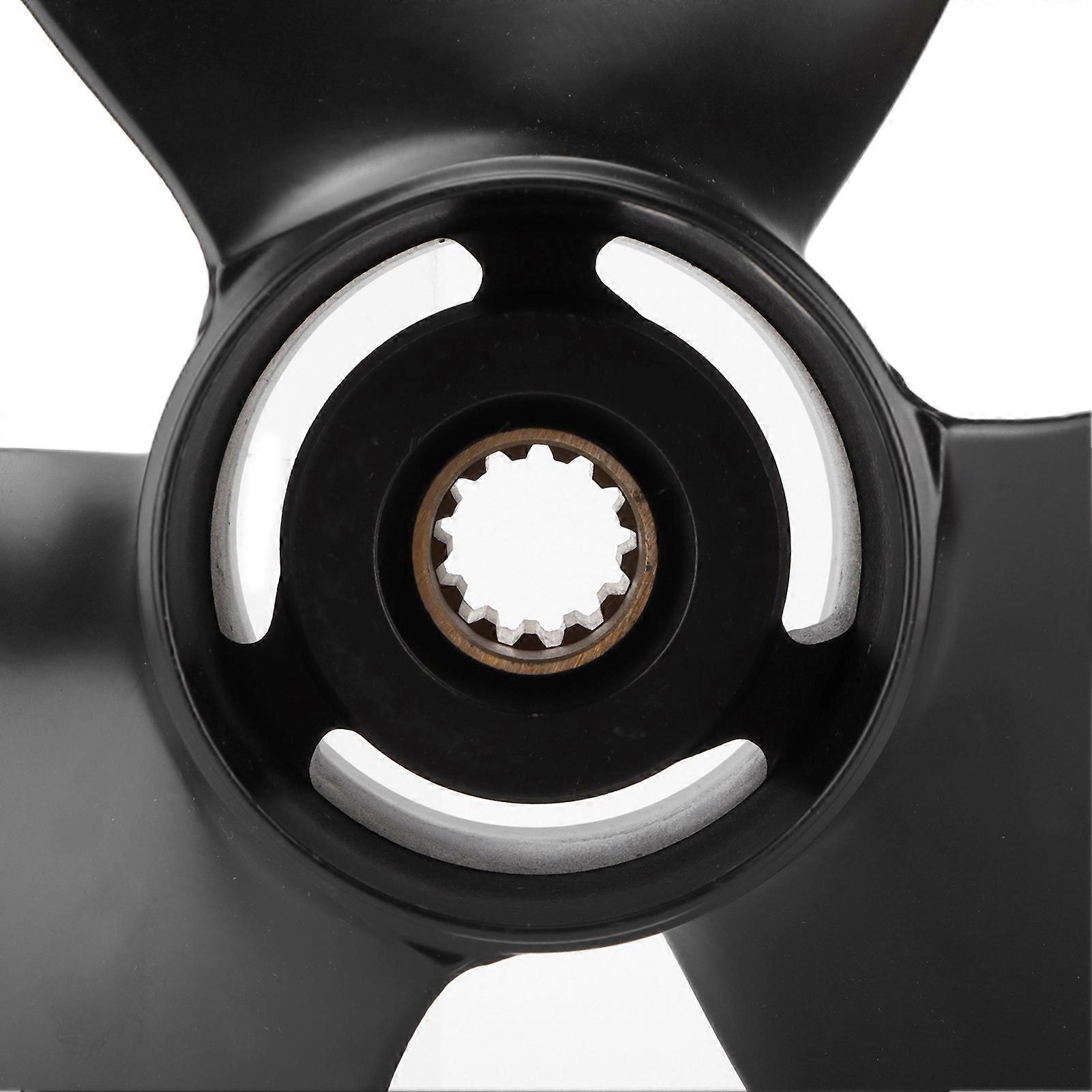 Outboard Propeller 3 Blades 12 1/4in Diameter 9in Pitch 13 Tooth Replacement for Engines 35‑60HP