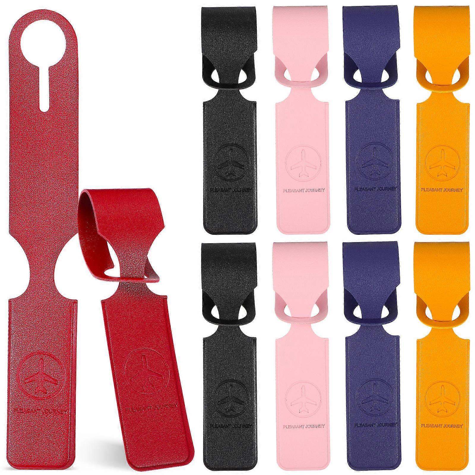 Çeşitli Renklerle Seyahat için PU Bagaj Etiketleri Hafif ve Dayanıklı