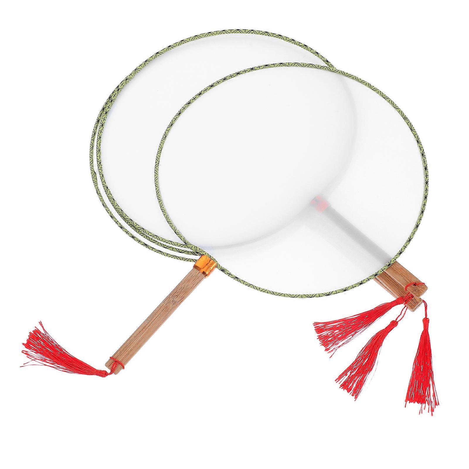 4pcs Blank Handheld Bamboo Fans Unfinished Craft Accessory for DIY Art Projects, Summer Activities & Creative Collaboration