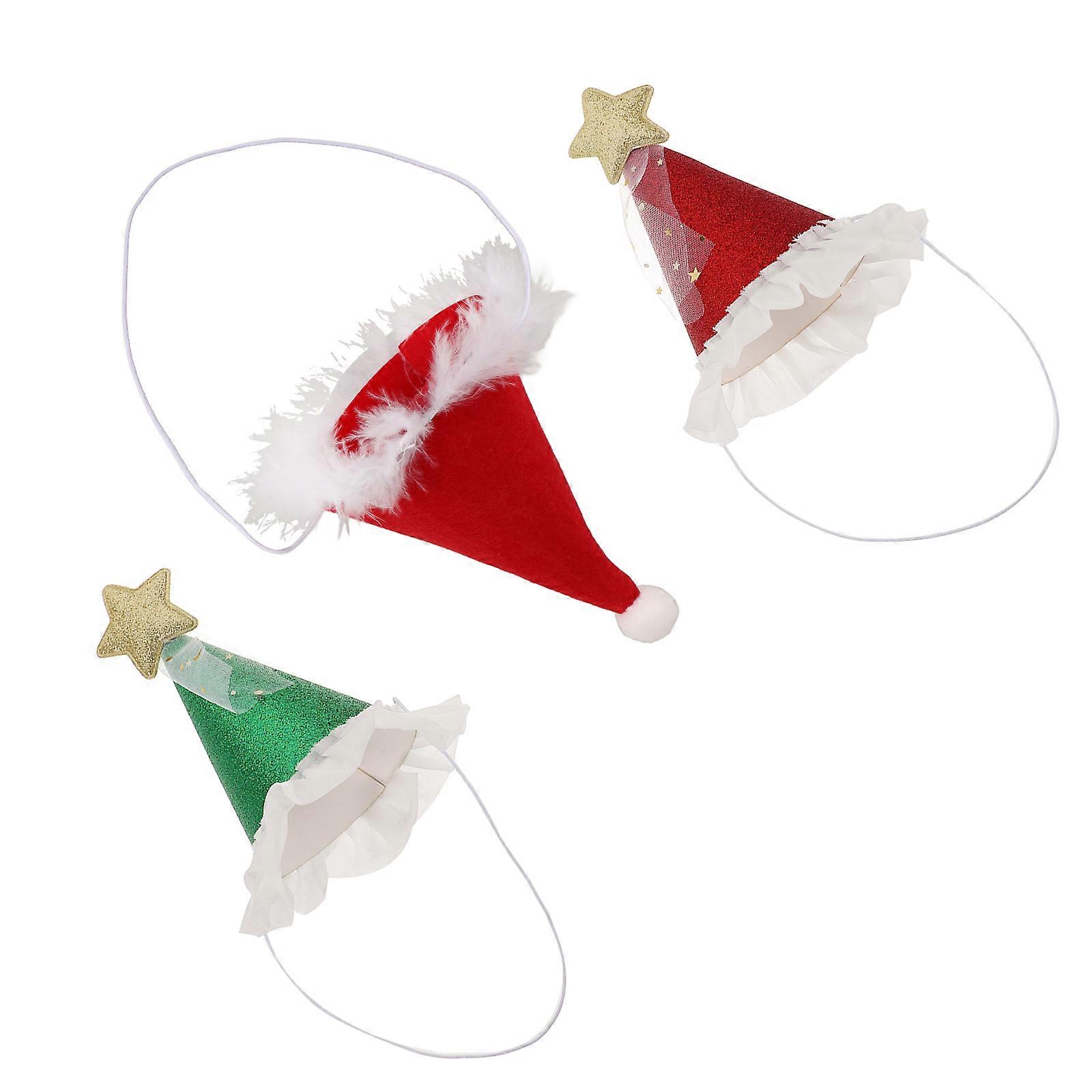 Creative Paper Cone Party Hats with for Joyful Festive Atmosphere Multi Colors 3pcs