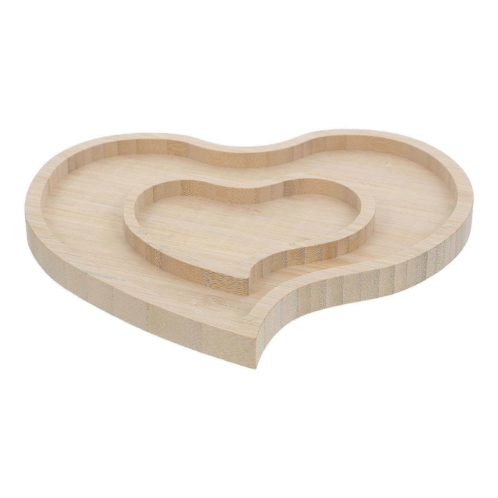 Heart Shaped Serving Tray For Food Trays At Party Creative Design For Party Organizers And Home Gatherings 9.8×8.7×0.7in 1Pack