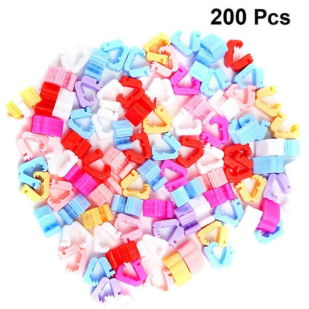 Balloon Clips for Party Use Assorted Color Plastic Sealing Clamps 200pcs