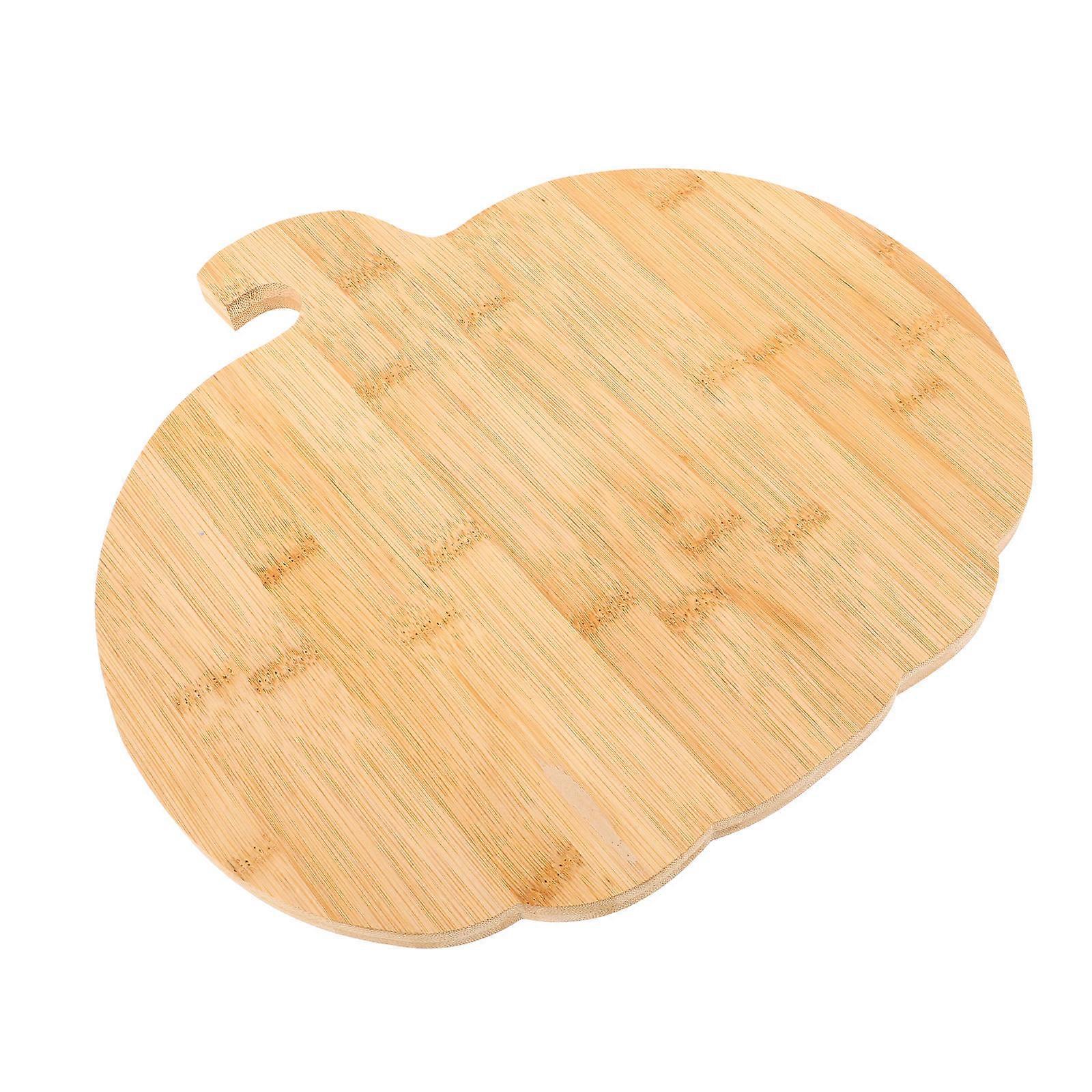 Pumpkin Shaped Cheese Board with Handle for Halloween Food Prep, Charcuterie Tray for Snacks, Appetizers, and Festive Fall Table Displays