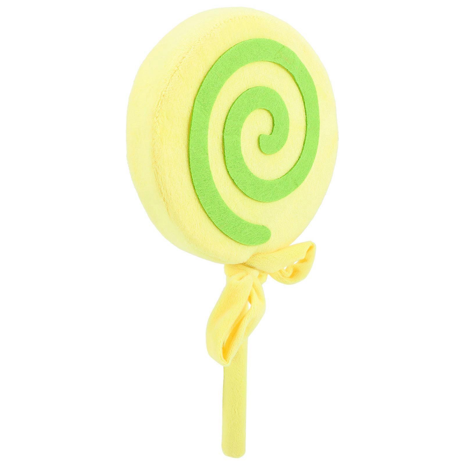 Yellow Fake Lollipop Prop for Decoration with Bright Color and Unique Design Perfect for Party Photos