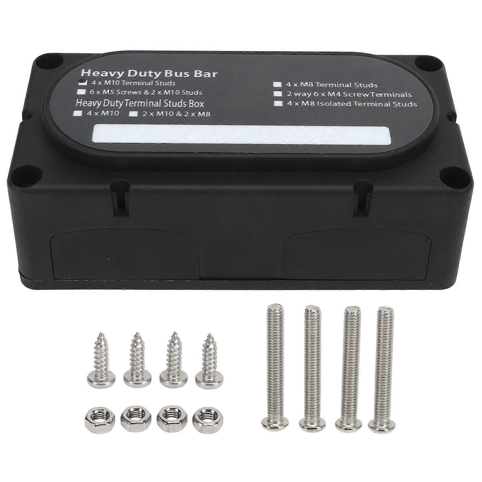 4 way bus bar power distribution block M10 300A for cars and boats