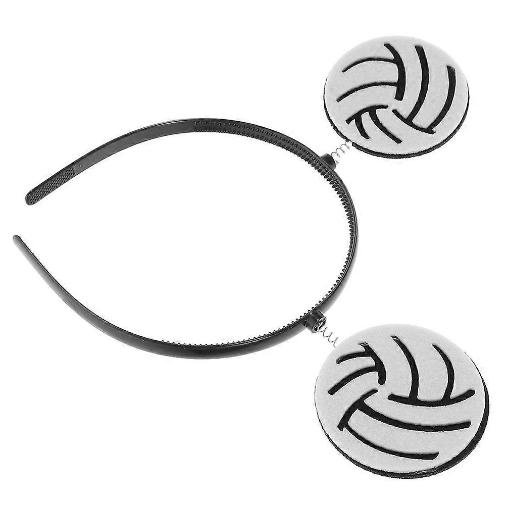 White Sports Ball Headband for Decoration Comfortable Fabric and MultiFunctional Use 70 cm