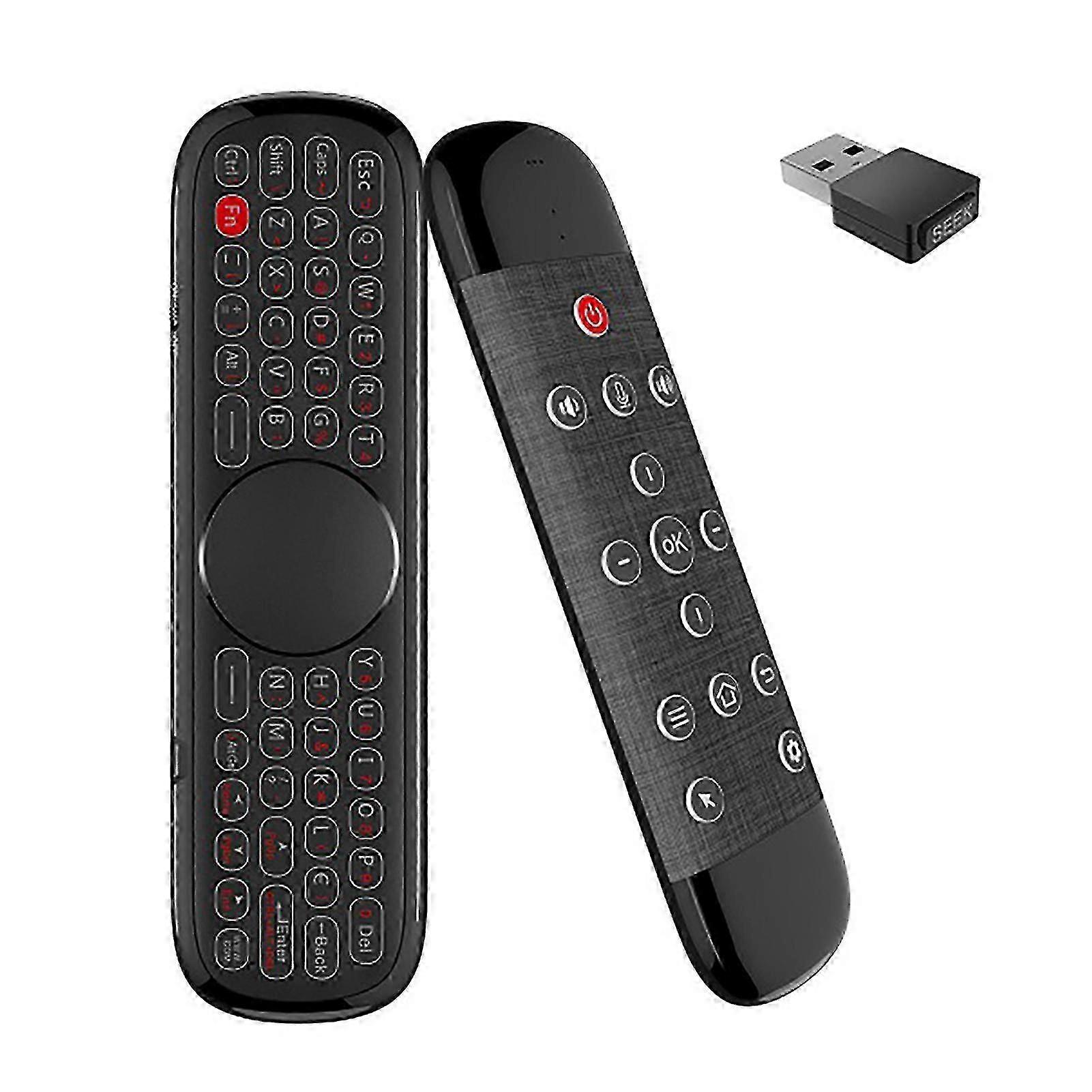 Wechip W2 Pro Draadloos Toetsenbord 2.4G 3-in-1 Functie ABS Air Mouse Touchpad Toetsenbord voor Smart TV