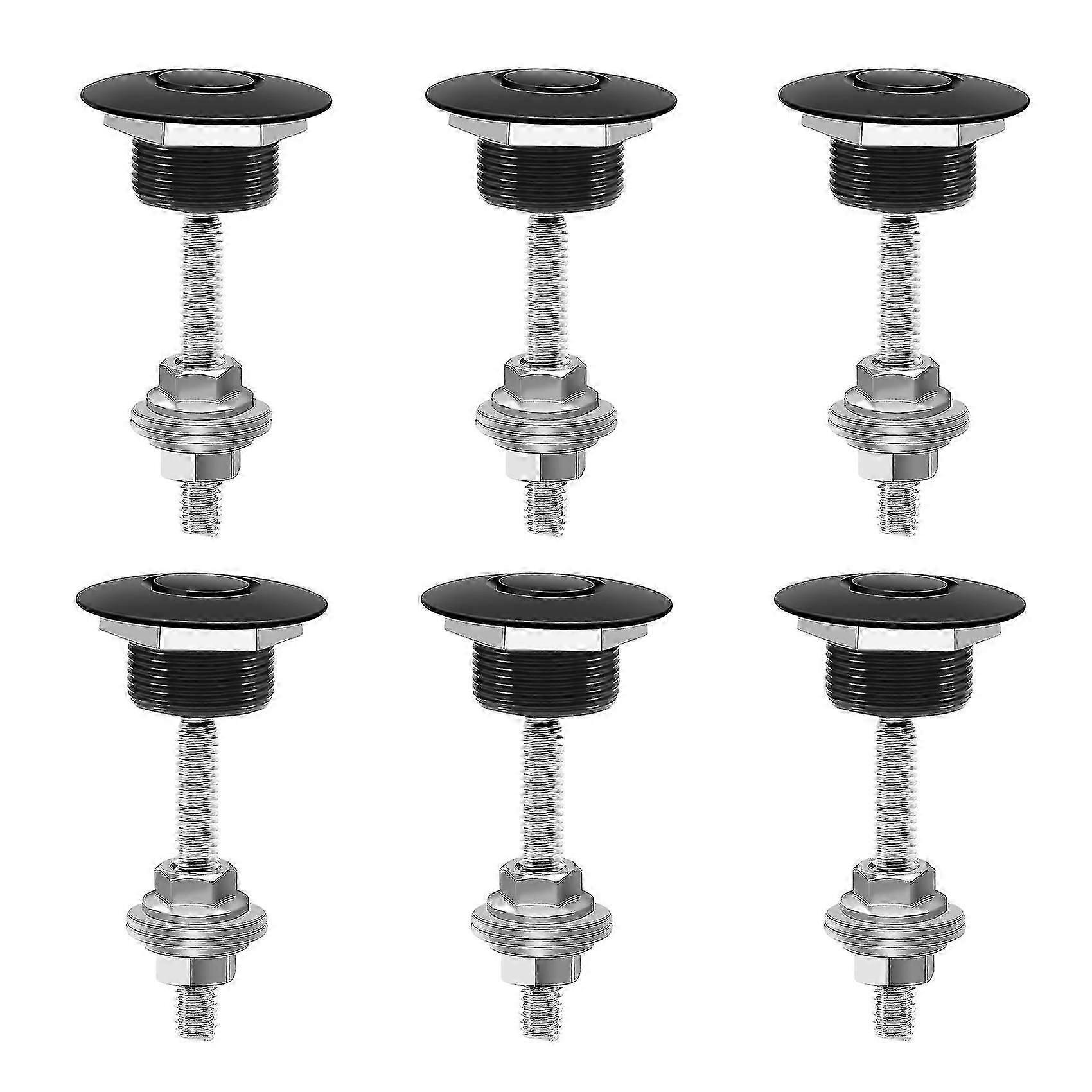 4X Push Button Quick Release Car Hood Bonnet Latch Pin Lock Bumper Clip Black