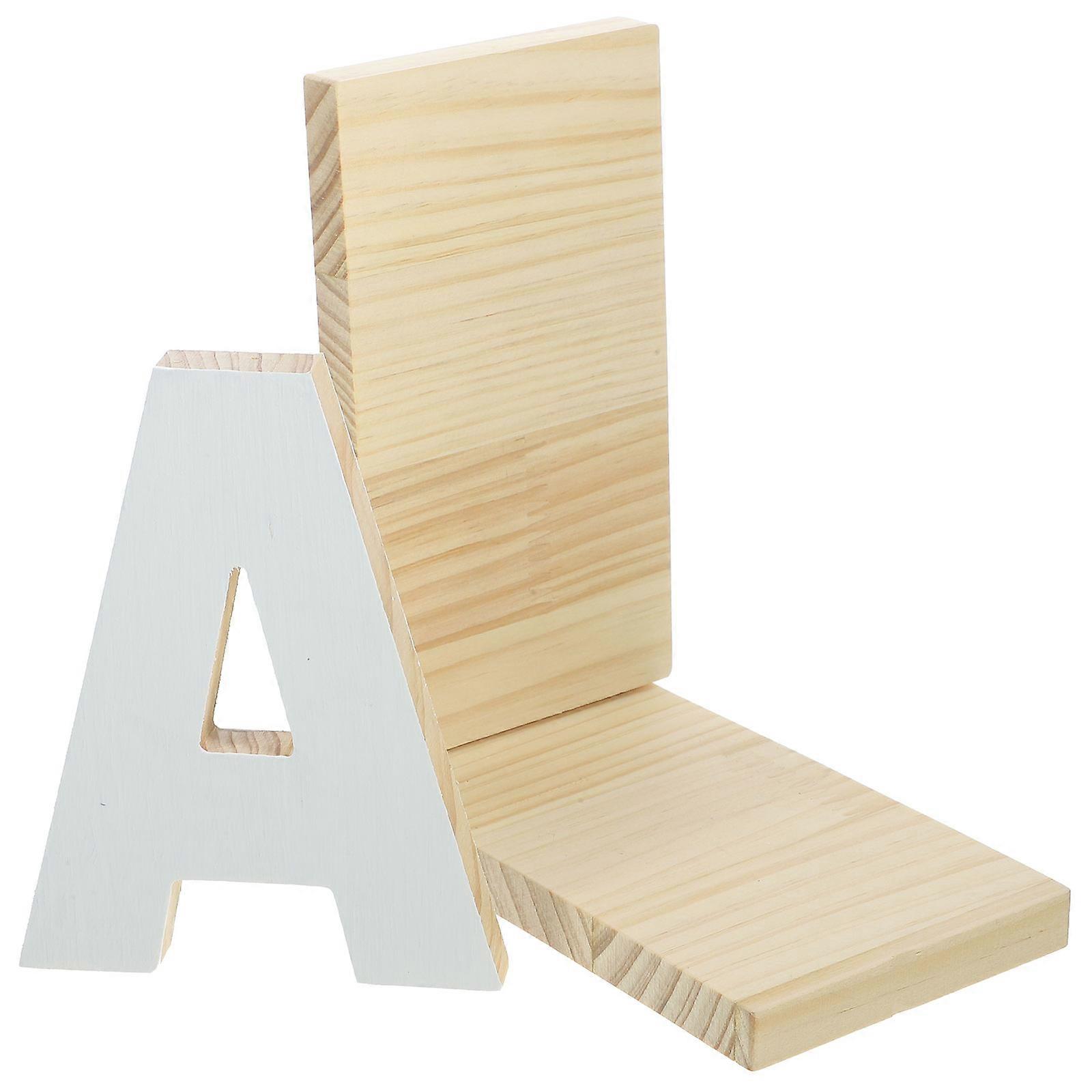 White Wooden Book End for Desk with Non Slip Pads to Keep Books Organized and Prevent Falling 7.5 inches Wide