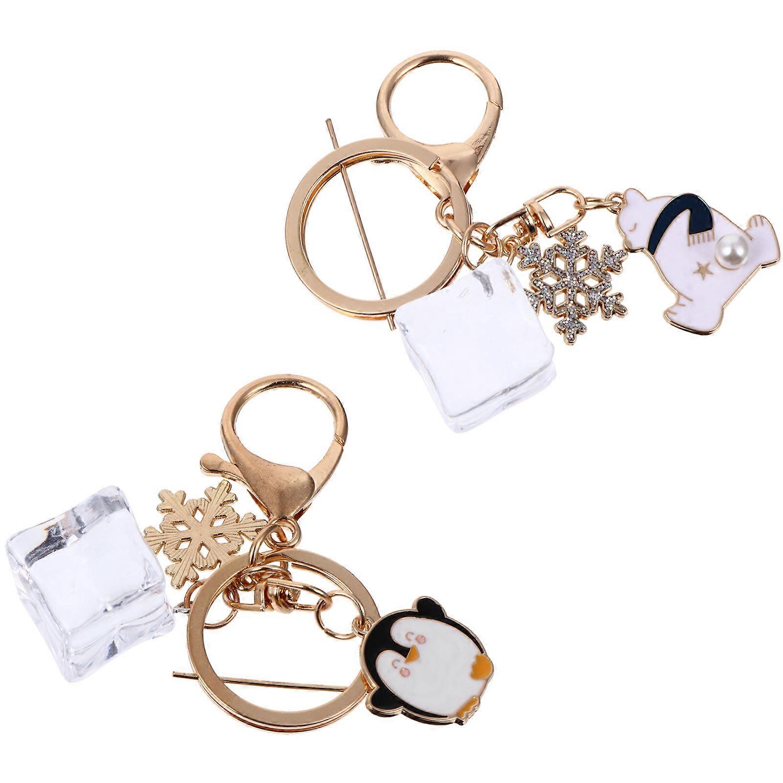 مستلزمات السيارات الجدة 2 قطعة معلقات الهاتف المحمول المصنوعة ألوان متنوعة لتنظيم المفاتيح