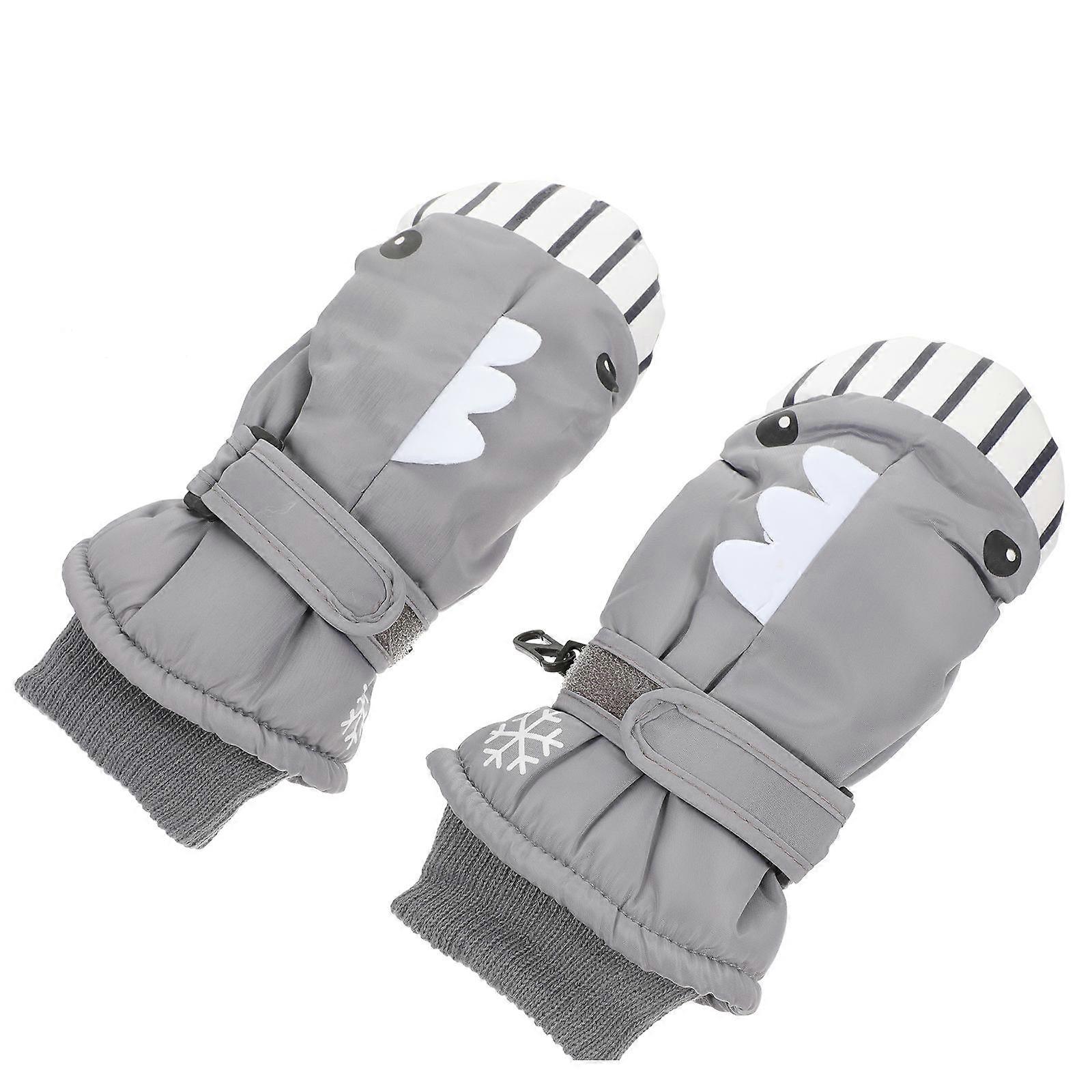 Children Waterproof Mittens 1 Pair Perfect For Skiing In Winter With Cold-Proof And Windproof Characteristics