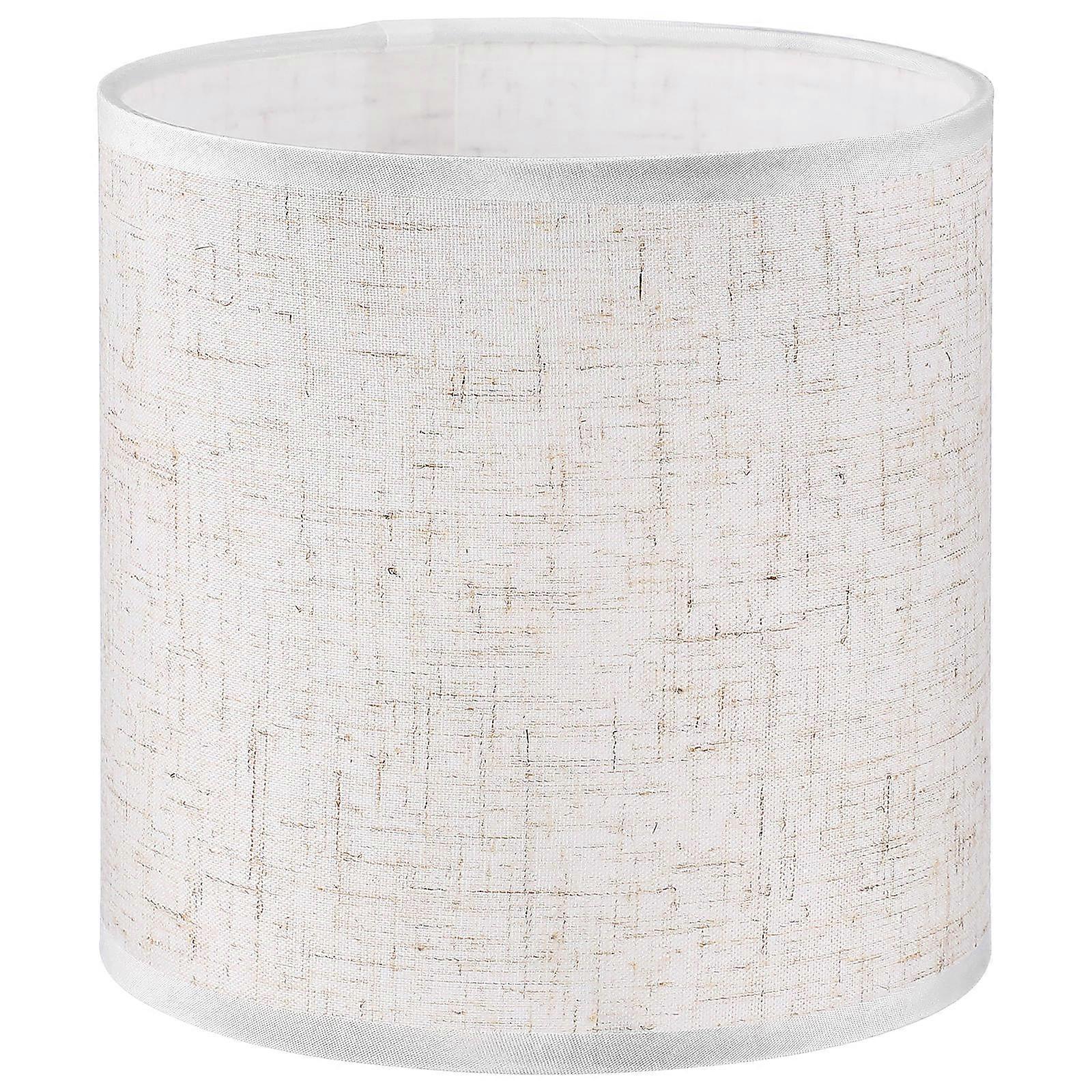 Linen Drum Light Shade For Chandelier Study 15x15x15cm Rustic Style Prevent Dust 1Set