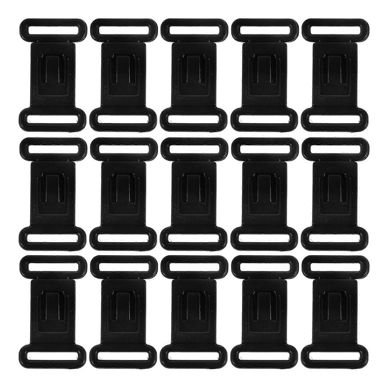 Lingerie Strap Extender 100 Sets Portable Bra Strap Hooks Women Accessory Daily Use Adjustable Straps Black