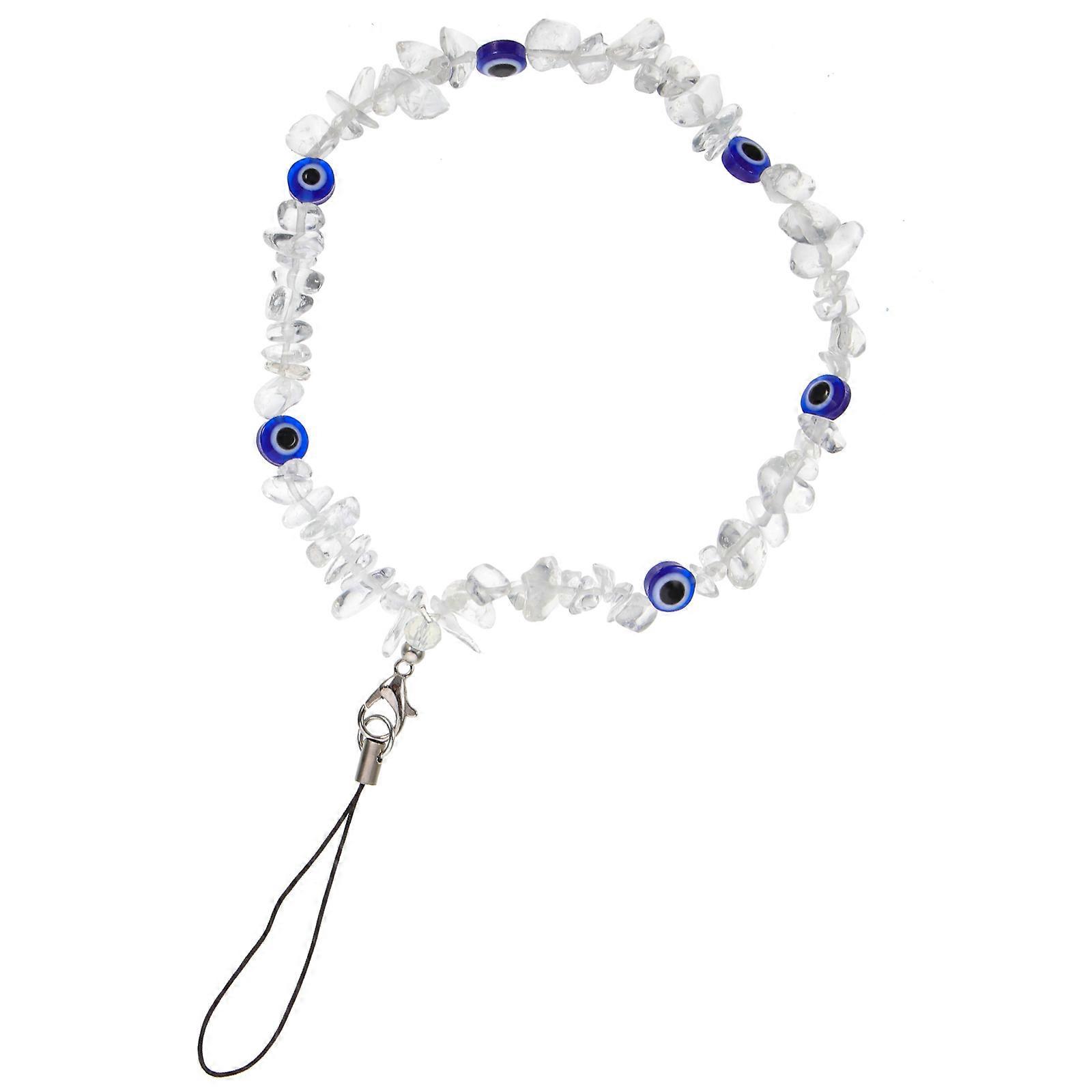 Beaded Phone Lanyard with Crystal Stones, Vintage Charm Wrist Strap for Mobile Phones, Unique Design for School, Travel and Daily Use