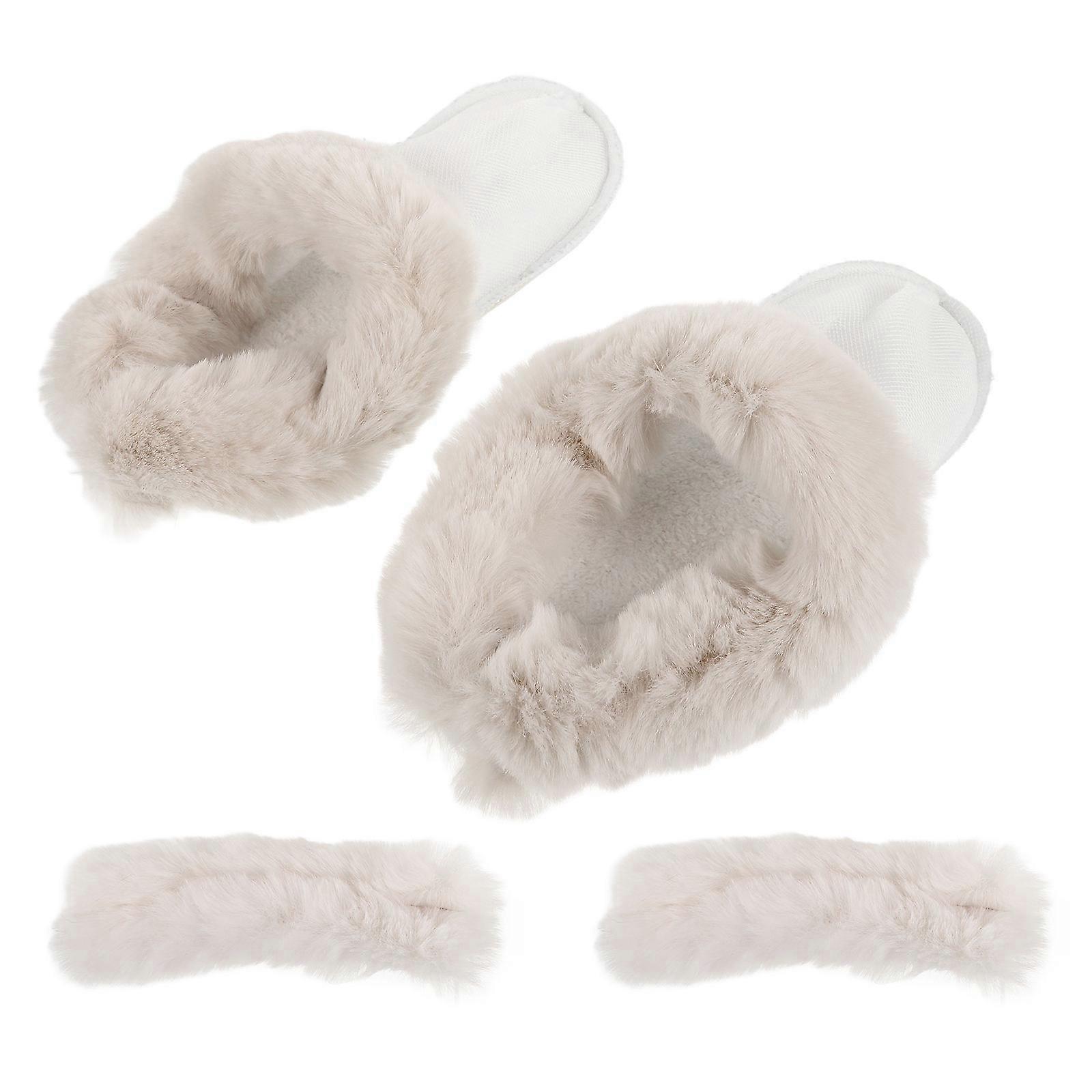 Warm Plush Shoe Inserts For Winter Outdoor Activities Size 40-41 Removable 1 Set