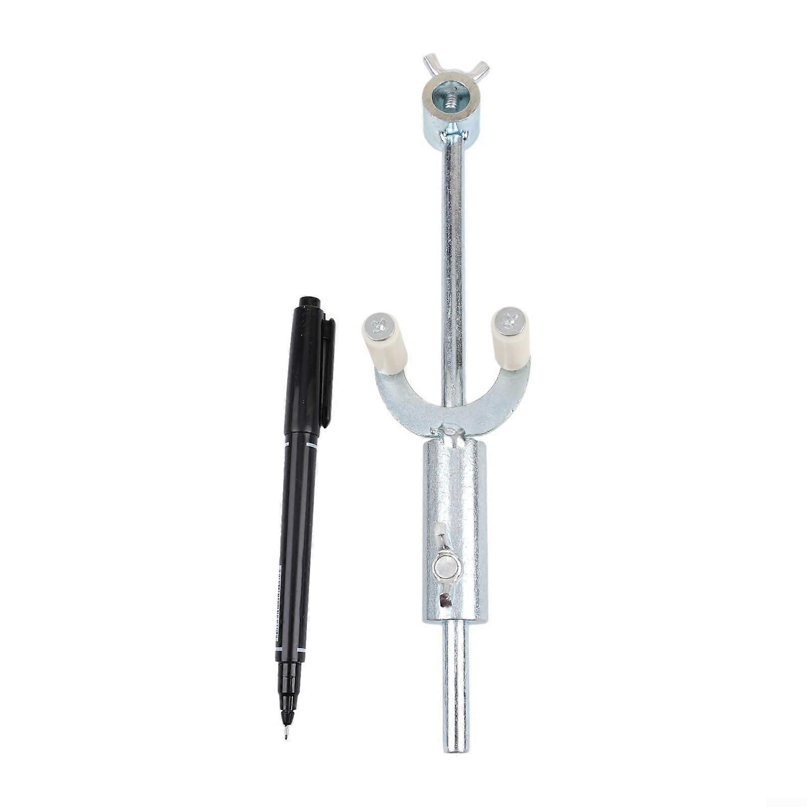 Car body dent removal tool set with marking pen, metal ruler, parallel scriber'