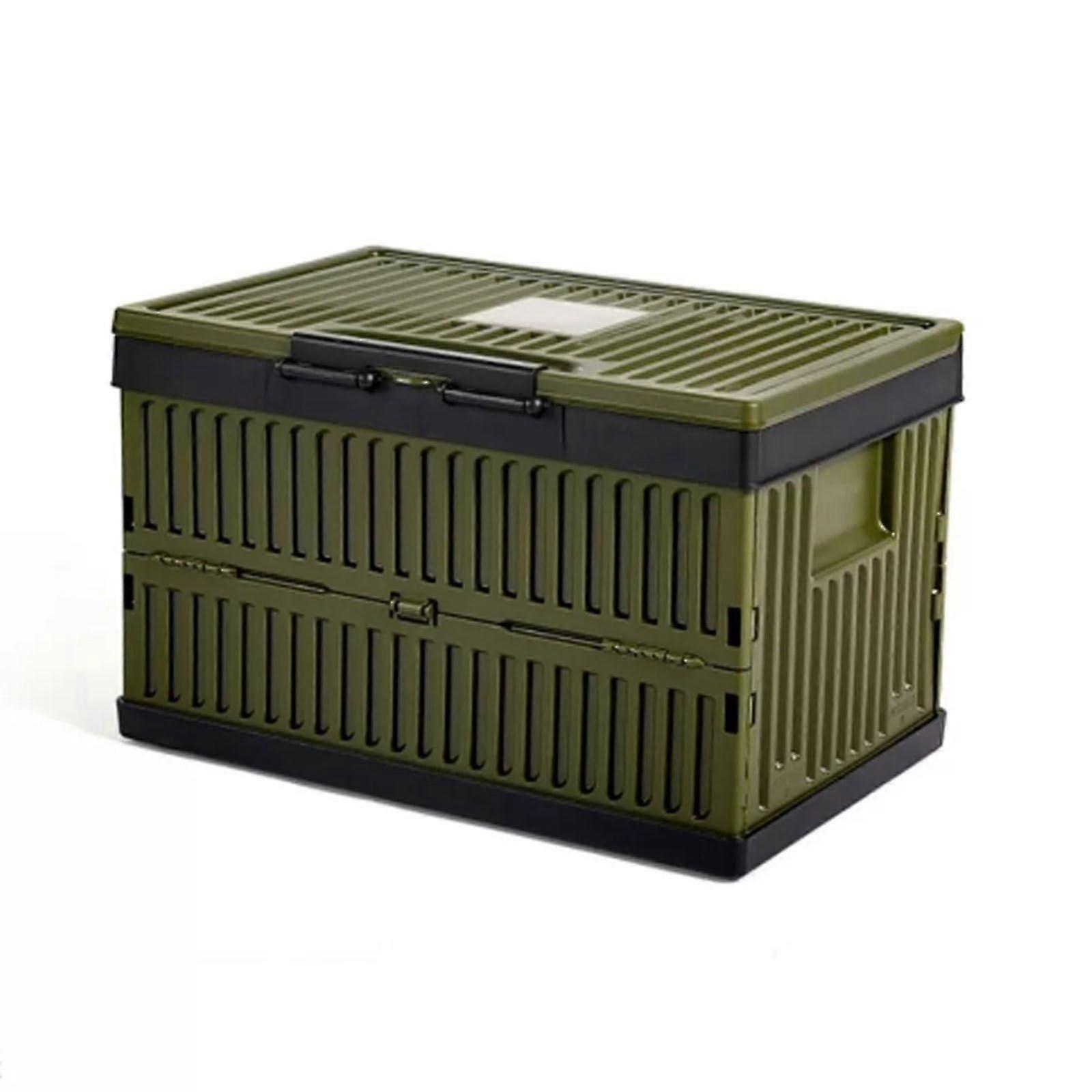 2 Collapsible Storage Boxes Multifunctional Foldable for 35L/60L Camping