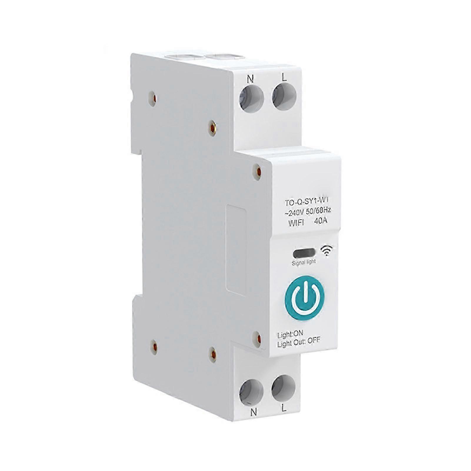2025 Smart WiFi Switch Circuit Breaker Setting the Switch Status of the Equipment in Different Scenarios for View Load Current Voltage