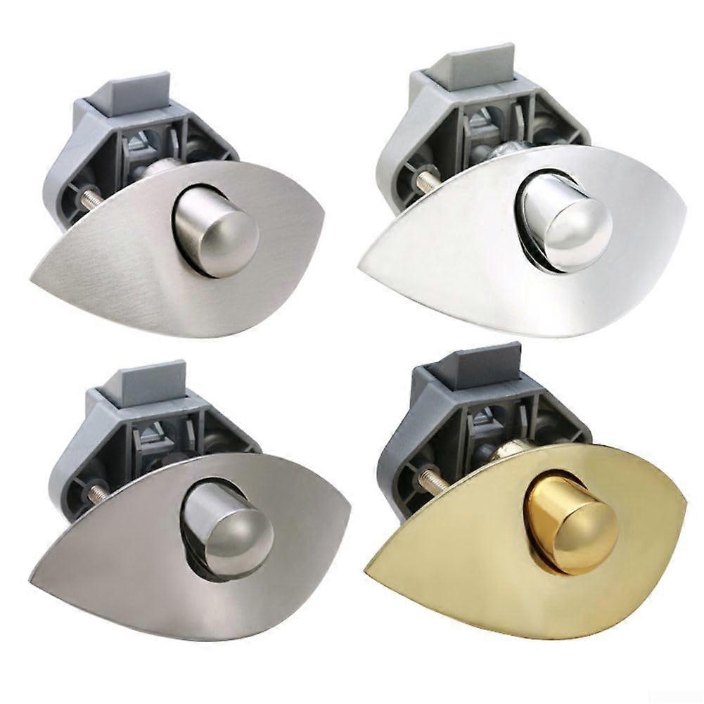 Crescent handle lock for cabinets in caravans, reliable design (gray)