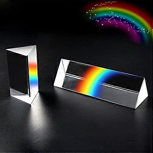 30 * 30 * 60 Triangular Prism Rainbow Prism Crystal Glass Photography Prism Color Prisms Physics Children's Light Experiment