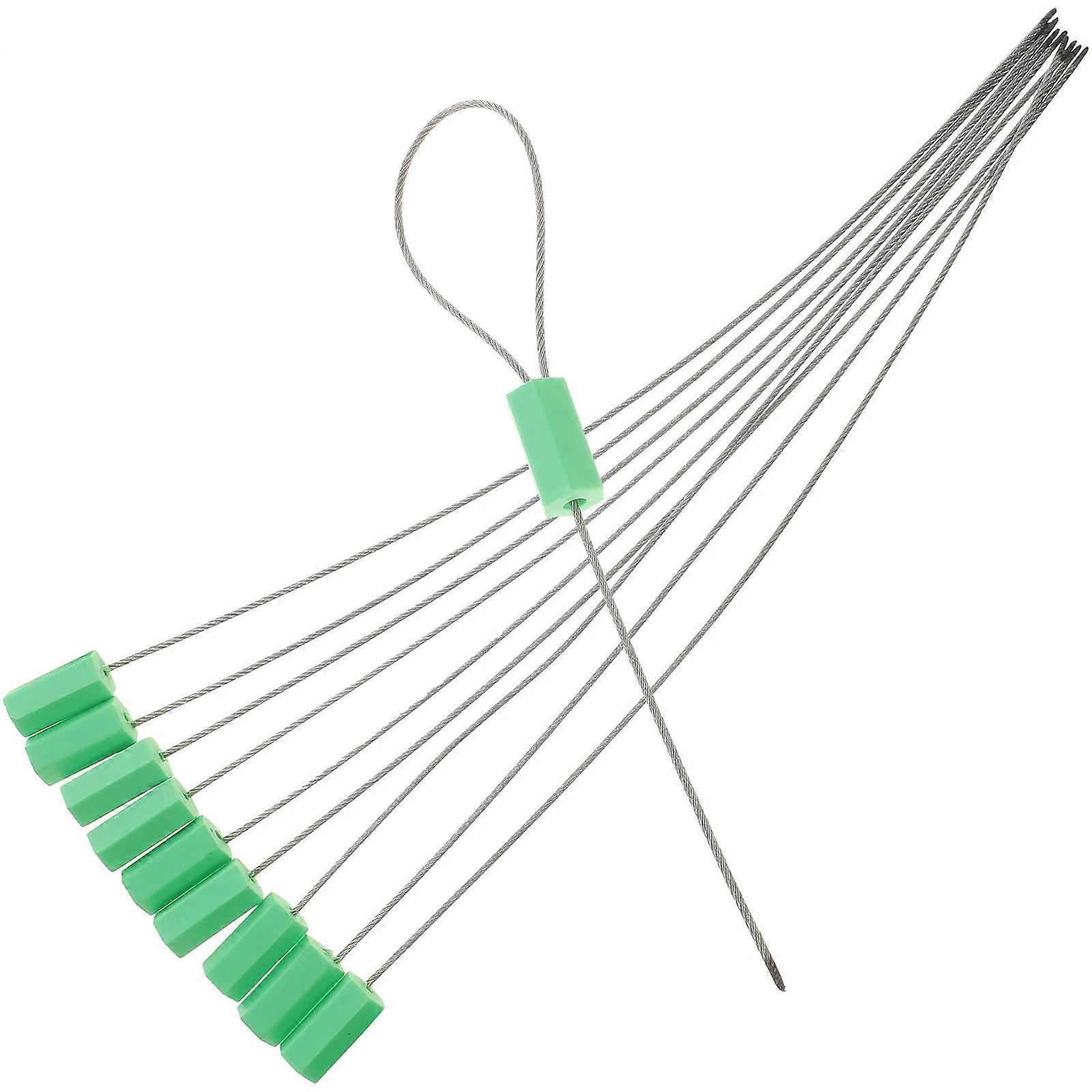 Security Cable Seal 20Pcs For Door Trailer Logistics With Self-locking Mechanism And Green Color
