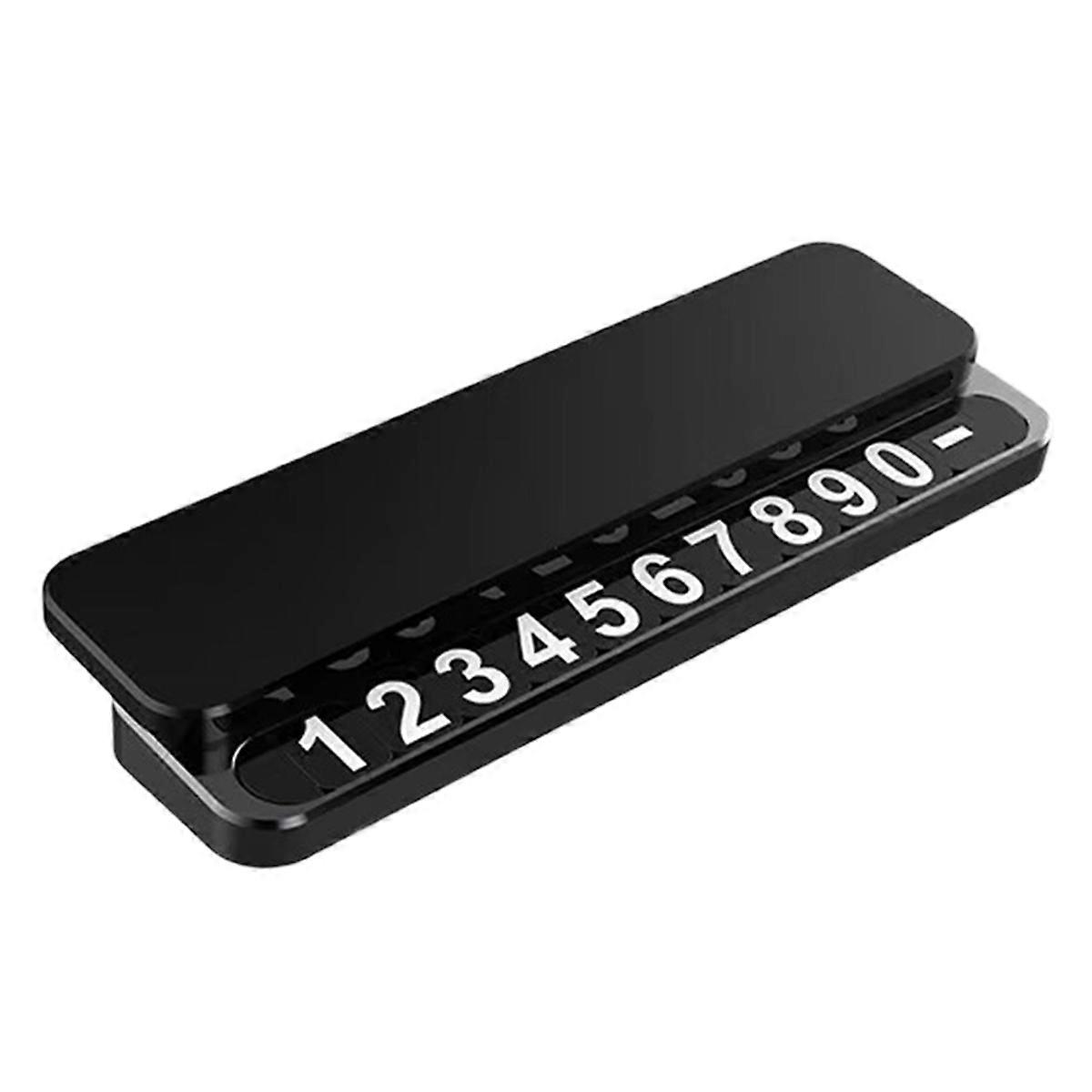 Universal Hidden Phone Number Card Car Temporary Parking Plate Metal Acrylic Car-Styling Auto Accessories A