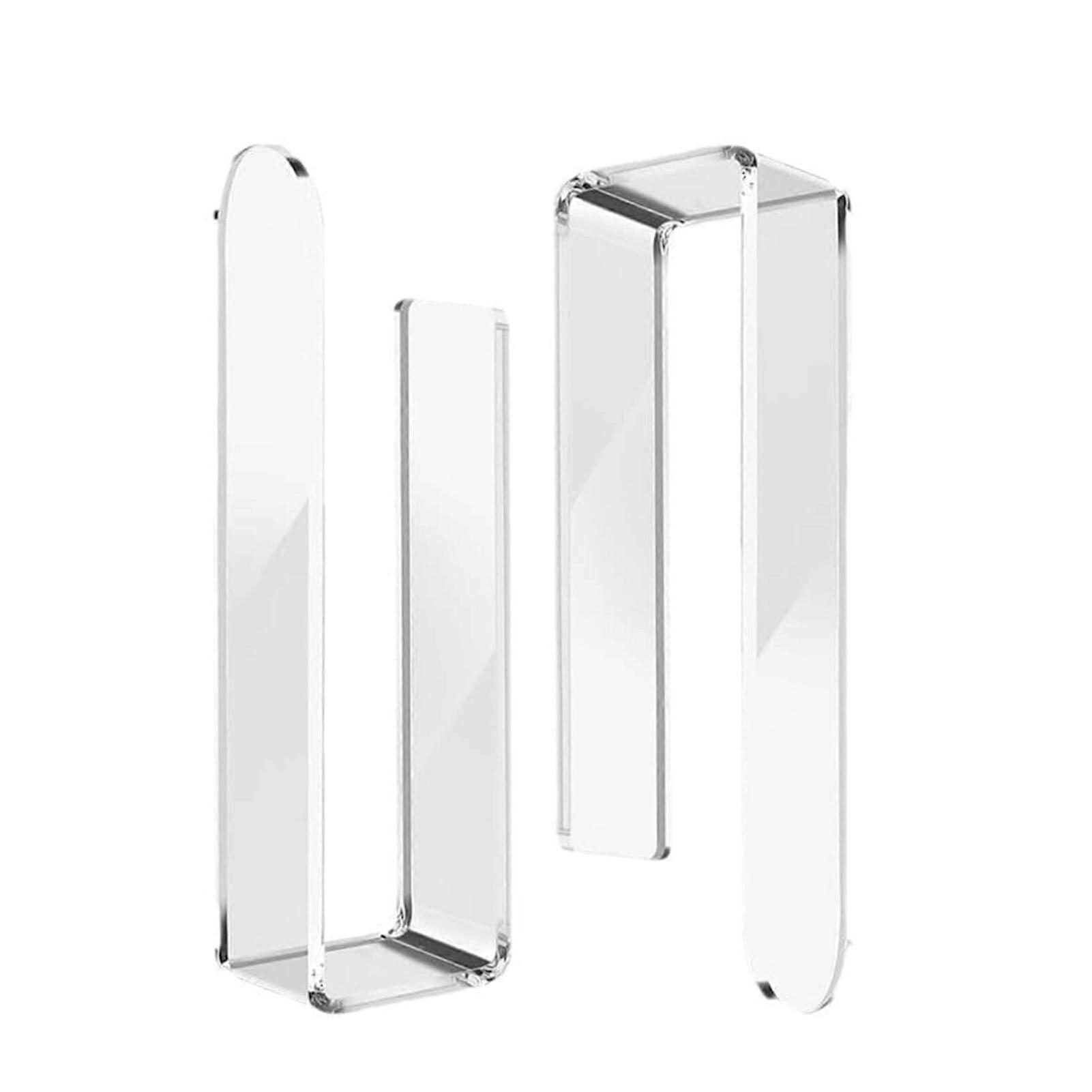 Acrylic Hat Organizer Wall Mounted, 2-Piece Set, Multi-Purpose Cap Holder, Clear Acrylic Hat Storage