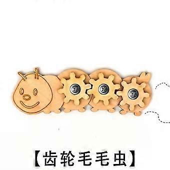 DIY Busy Board Montessori Hot Air Cart Door Educational Toy Wood Chips Graphic Pairing Wooden Part for ba