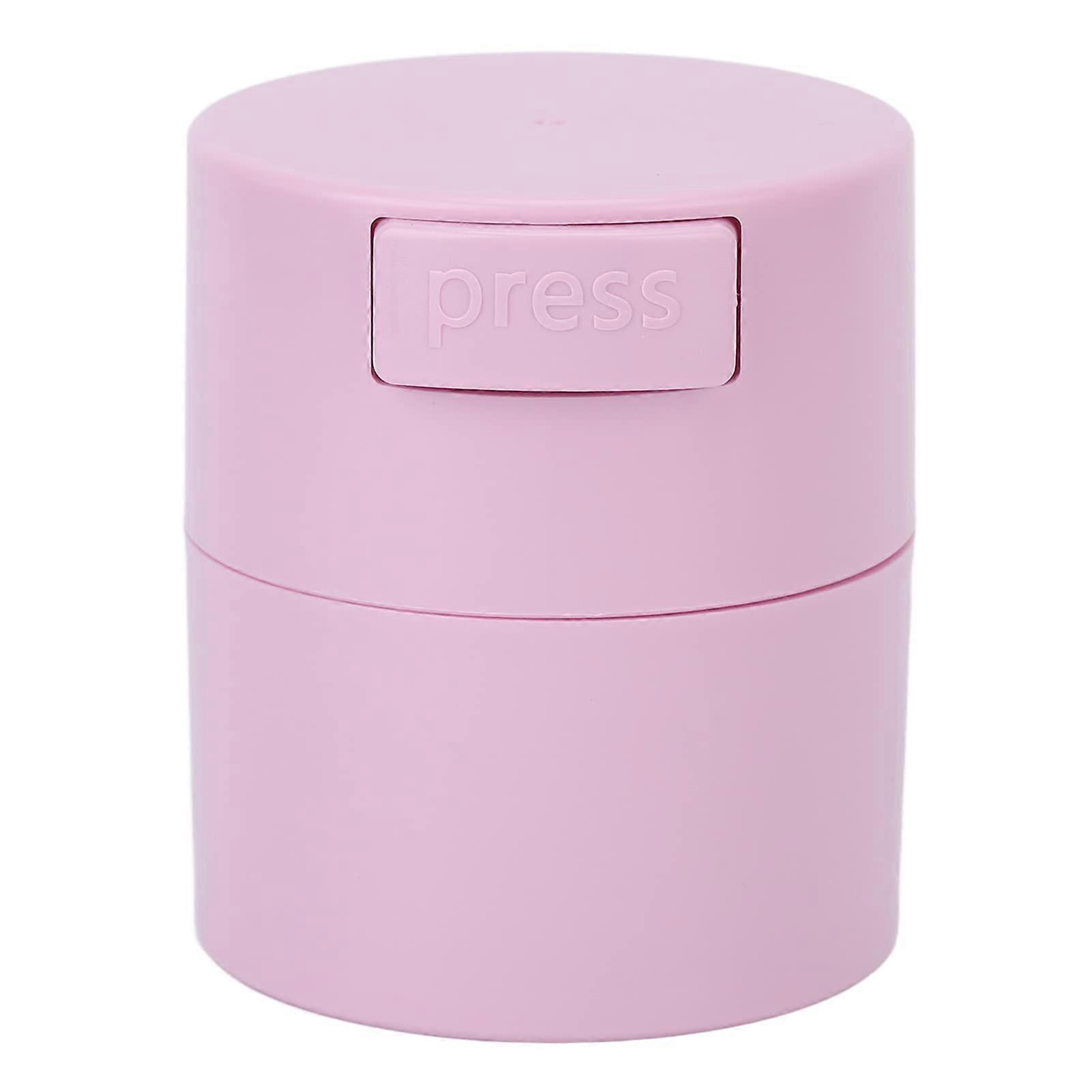 Eyelash Glue Storage Box, Pink Sealing Container for Eyelash Adhesive with Bottom Sealed Stand, Jar Storage Tank