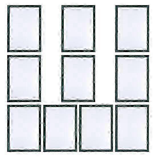Magnetic Sign Holders Pack - 10 Pcs for A3/A4/A5/A6 & 8K Walls: Self-Adhesive Photo Frames, Document & Poster Display