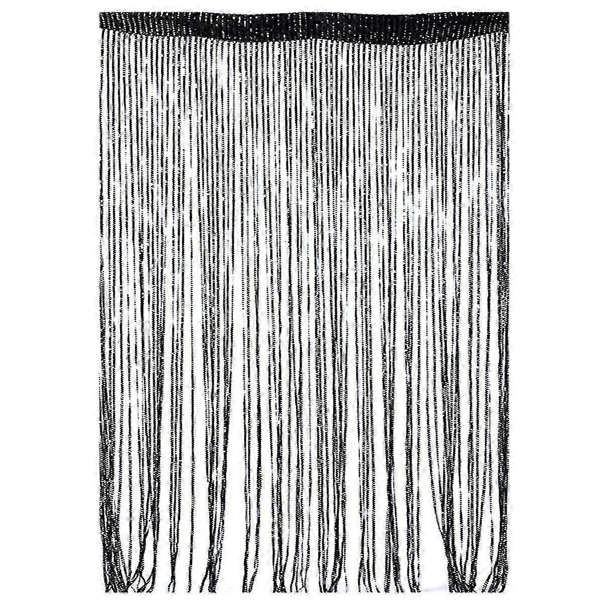 String Door Curtain Plain Tassel Window Panel Retro Room Door Divider String Anti-mosquito Fly Insect Bug Screen 100 X 200cm!zz6