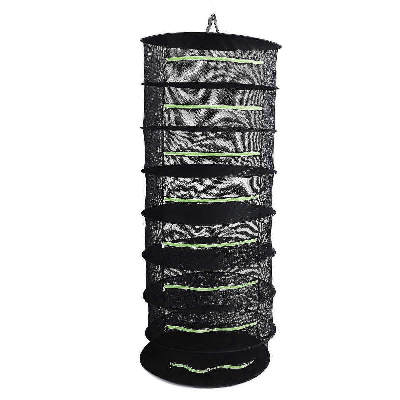 Fluorescent Green Drying Rack Convenient Multifunctional Hanging Mesh Net for