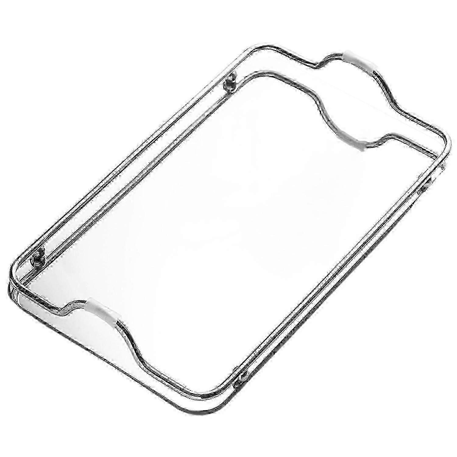 Blanke serveringsbrett i rustfritt stål for restauranter og kafeer - Slitesterkt universelt matserveringsbrett i sølv