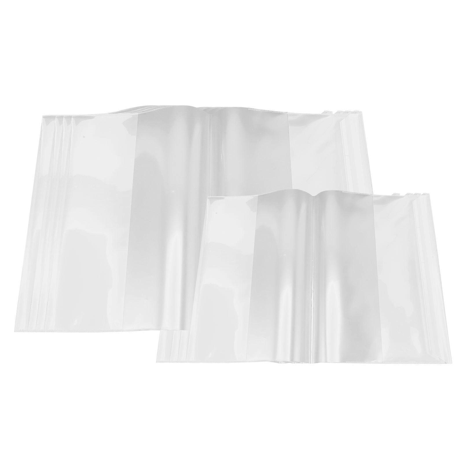 Couverture de livre transparente pour manuels et cahiers Couverture de protection en plastique pour les étudiants Transparent 20pcs