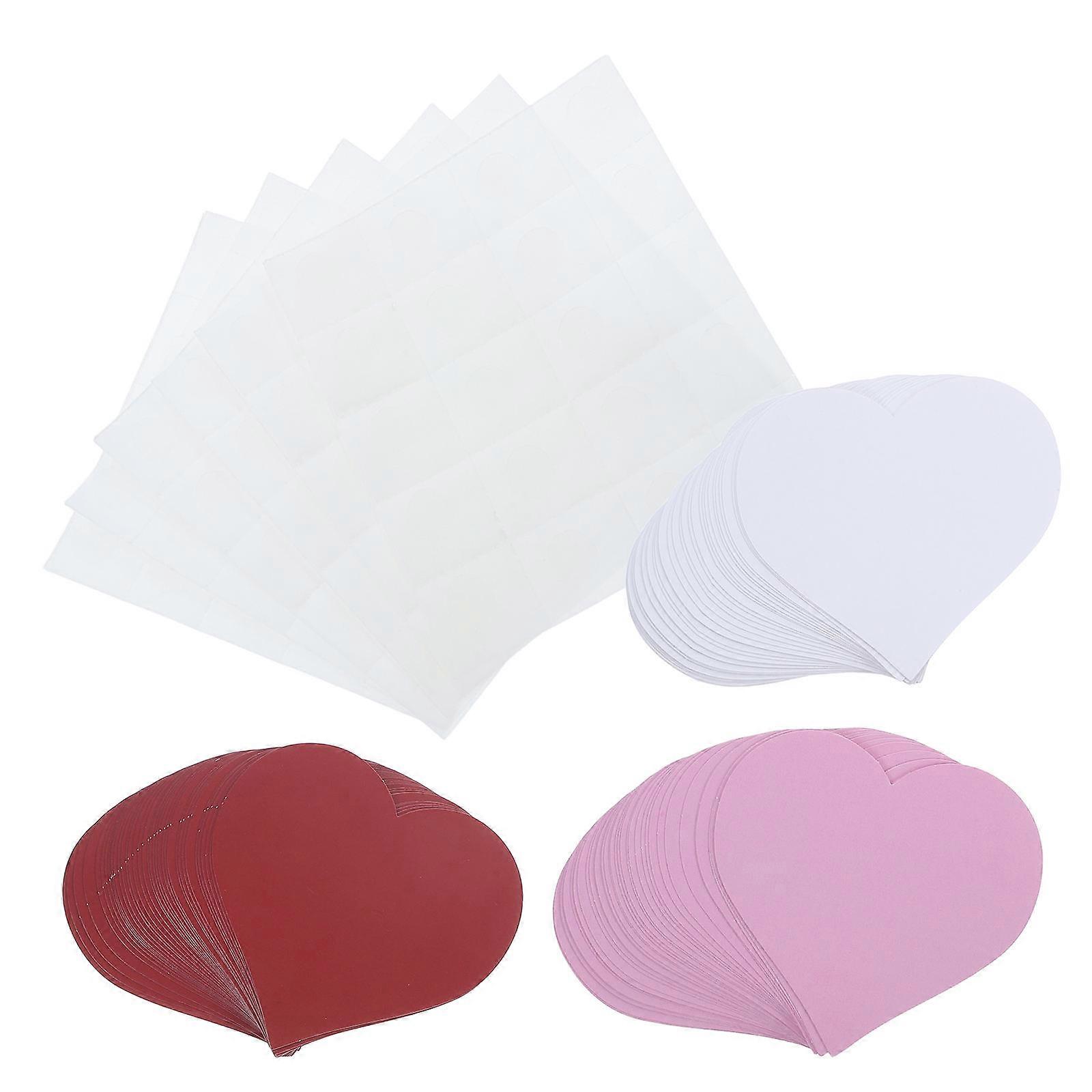 Heart Shape Die Cuts 108pcs Blank Heart Cutouts for Valentine's Day Crafts, Classroom Projects, DIY Decorations and Collaborative Crafting Fun