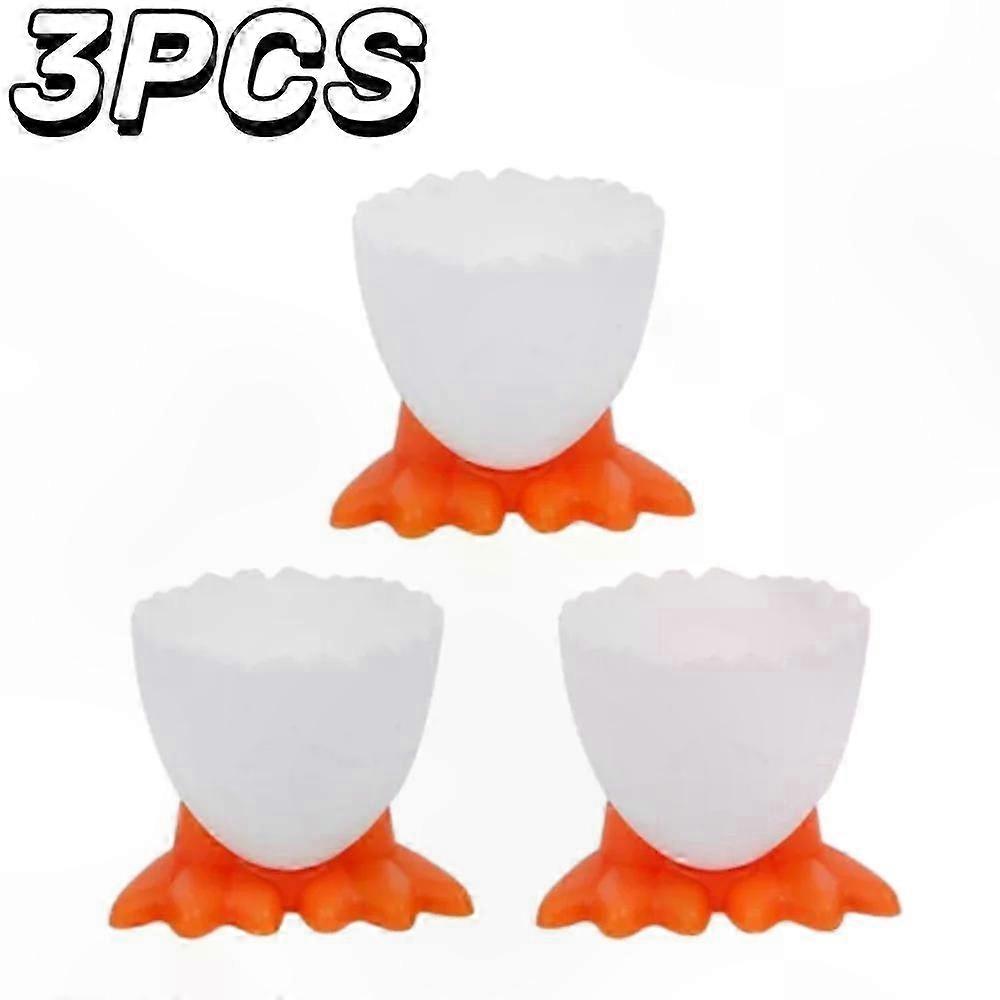 Silicone Egg Cup Set - Creative Kitchen Tool for Boiled Eggs with Holder and Separator