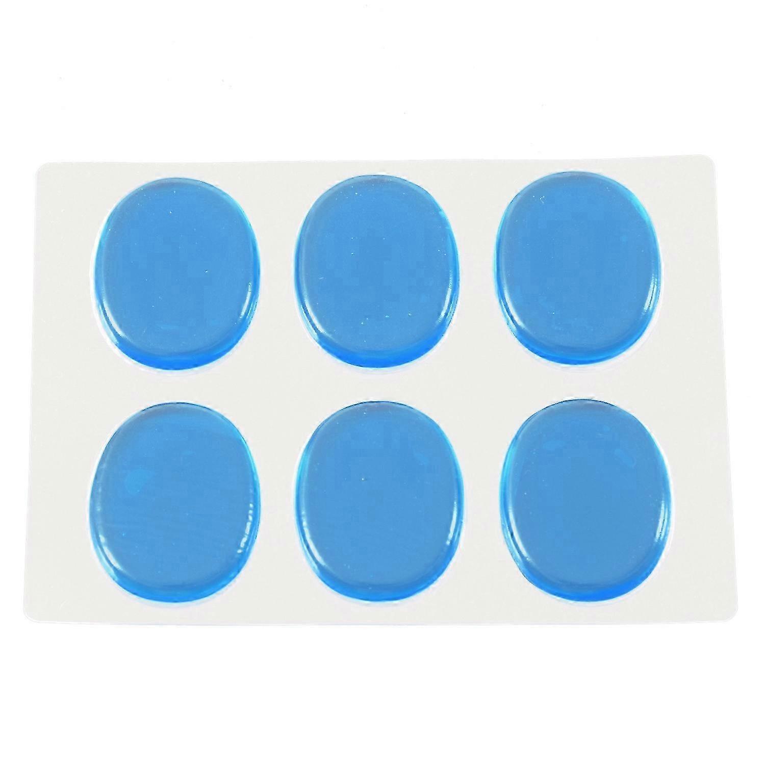 6PCS Snare Drum Mute Pad Set - Transparent Drum Damper Gel Pads & Snare Muffler Mute - Ideal for Percussion Instruments