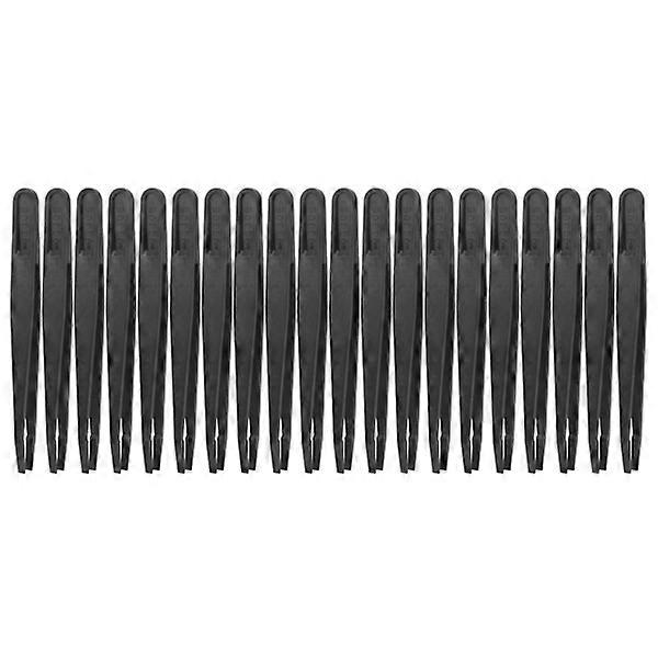 20 pcs Anti-Static Tweezers Carbon Fiber Curved Tip for DIY Watch