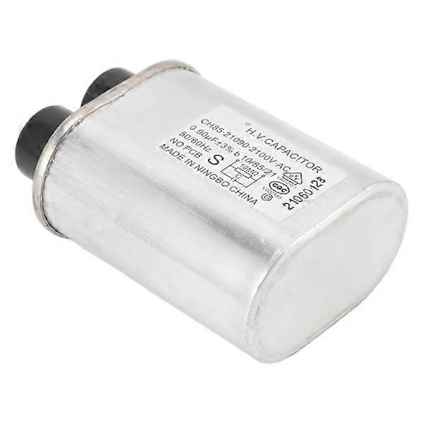 Microwave Oven Capacitor, High Voltage Stable Metal Shell Capacitor Replacement for Universal Models Galanz Midea (0.9UF, 2100V)