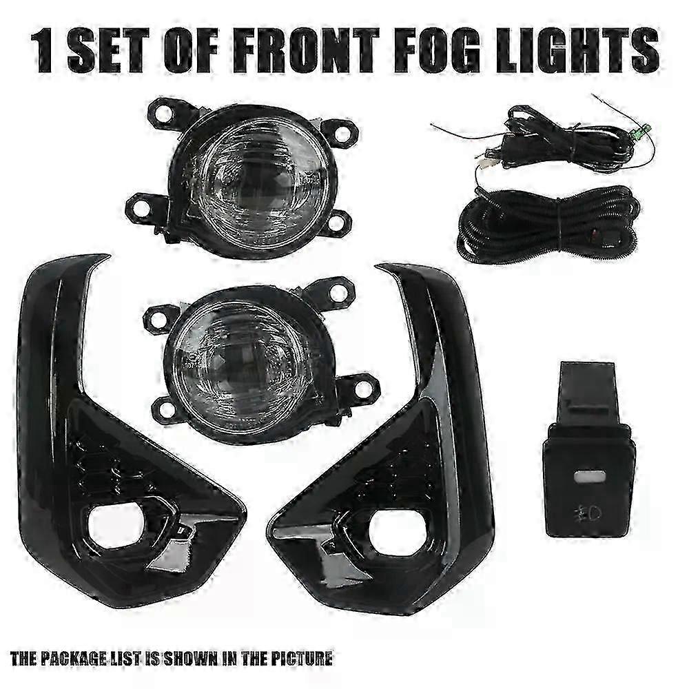 Bumper Fog Lamp Kit Fit For Toyota Hilux Revo Sr5 2023 2024 Version Additional Foglight Set Switch + Wiring