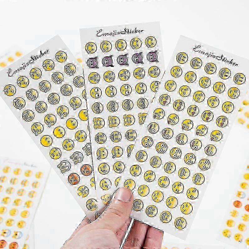12 Sheets Emotion Stickers (660pcs)