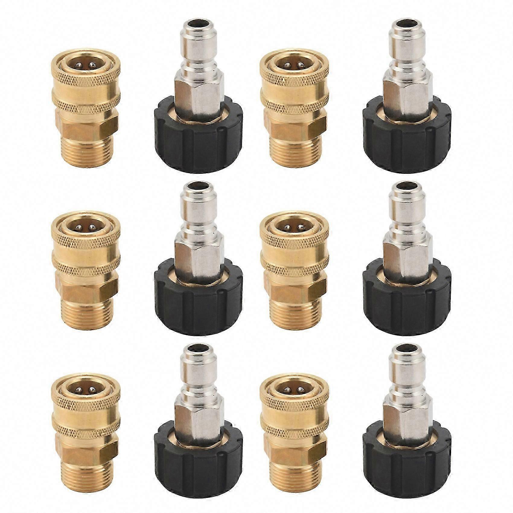 12X Pressure Washer Adapter Set, Quick Connect Kit, 5000 Psi
