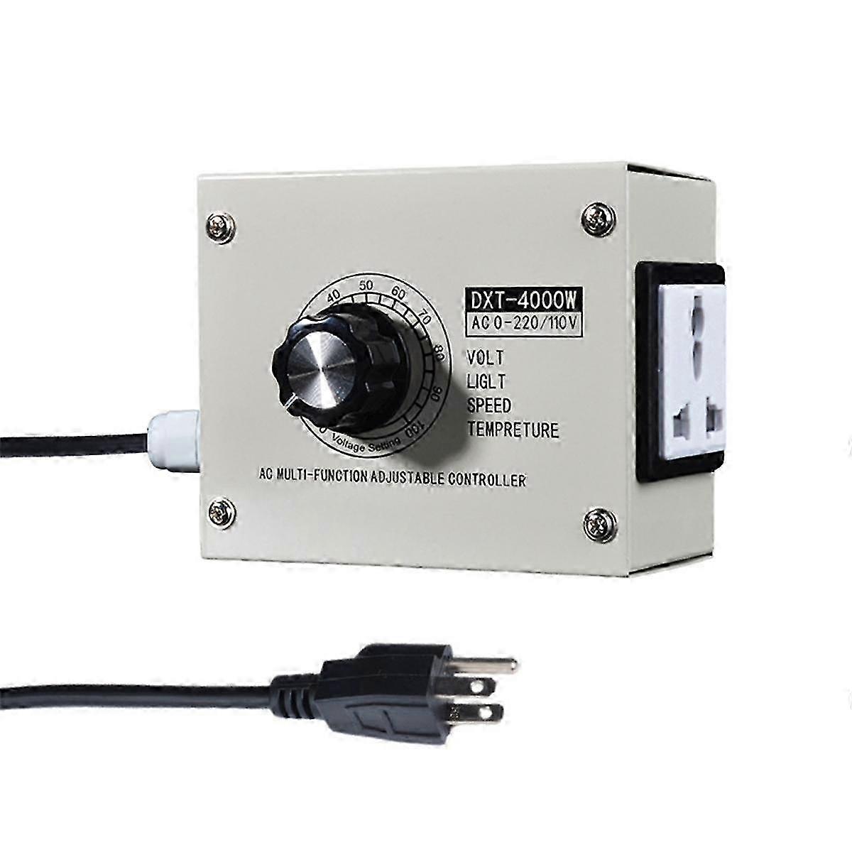 Adjusted Voltage Regulator with SCR Dimmer: 4000W Speedomometer Speed Temperature Stepless Variable Control
