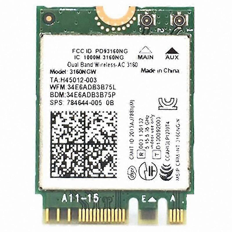 Dual Band Wireless Network Card with Bluetooth 4.0 for Laptops and Desktops, Compatible with Multiple Models including Y40 Y50 G40 G50 B40 Z50