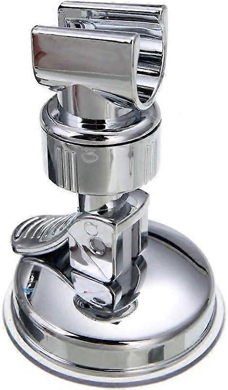 Shower Head Holder Universal Adjustable Hand Shower Holder With Suction Cup Mount, Full Plating Finish Rail Bracket Rotatable